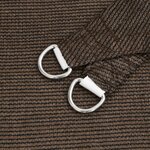 vidaXL Voile d'ombrage 160 g/m² Marron 5x5 m PEHD