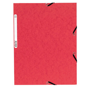 Chemise 3Rabat 4,5/10ème ELAST+ETIQ ROUGE EXACOMPTA