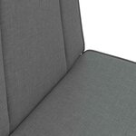 vidaXL Fauteuil de sol ajustable Gris foncé Tissu