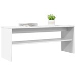 vidaXL Meuble TV Blanc 100 x 30 x 40 cm Bois d'ingénierie