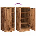 vidaXL Armoire à chaussures vieux bois 29 5x35x70 cm bois ingénierie