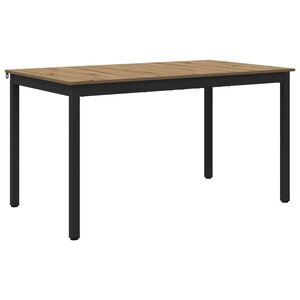 vidaXL Table de salle à manger / Table de repas MÉTAL