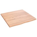 vidaXL Dessus de table bois chêne massif traité bordure assortie