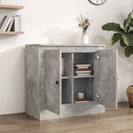 vidaXL Buffet gris béton 70x35 5x67 5 cm bois d'ingénierie