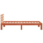 vidaXL Cadre de lit sans matelas cire marron 90x200 cm bois pin massif