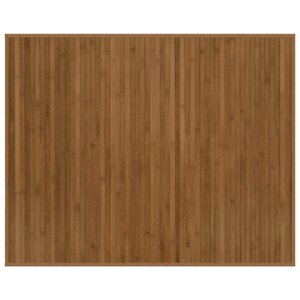 vidaXL Tapis rectangulaire marron 80x100 cm bambou