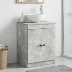 vidaXL Armoire de salle de bain Gris béton 54 x 41 x 70 cm
