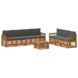 vidaXL Ensembles de canapés 8 pc Bois d'Acacia Massif