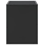 vidaXL Meuble TV noir 60x31x39 5 cm bois d'ingénierie et métal