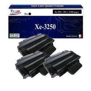 T3AZUR -3x Toners compatibles avec Xerox 3250 (106R01374/106R01373) pour Xerox Phaser 3250  3250VD  3250VDN