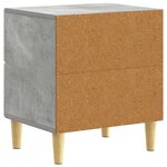 vidaXL Table de chevet Gris béton 43 x 34 5 x 48 cm Bois d'ingénierie