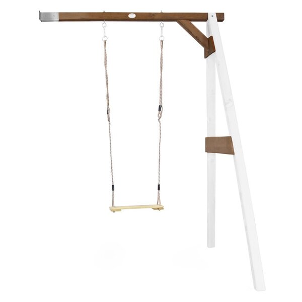 AXI Portique mural en bois Blanc Marron 1 balançoire 160x171x207cm