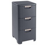 Curver Armoire à tiroirs Style 42 L Anthracite