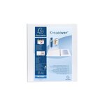 Classeur personnalisable Kreacover A4 Maxi 4 Ax Diam 25 mm Dos 47 mm Blanc x 10 EXACOMPTA