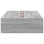 vidaXL Cadre de lit Sonoma gris 200 x 100 x 31 5 cm Bois d'ingénierie