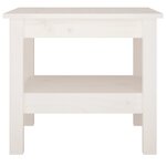 vidaXL Table basse blanche 45 x 45 x 40 cm Bois de pin massif