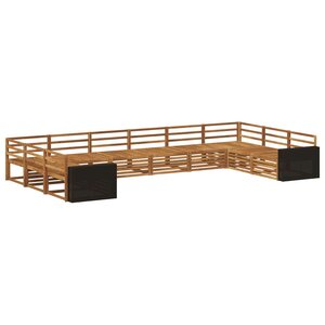 vidaXL Ensembles de canapés 10 pc Bois d'Acacia Massif