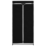 vidaXL 2 Pièces Garde-robes Noir 75x50x160 cm