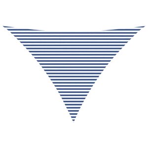 vidaXL Voile d'ombre Bleu et Blanc 5 x 5 x 6 m 100 polyester Oxford