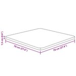 vidaXL Dessus de table carré 70x70x1 5 cm Bois chêne massif non traité