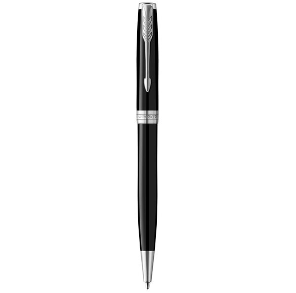 Parker sonnet stylo bille  laque noire  recharge noire pointe moyenne  coffret cadeau