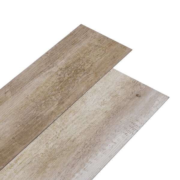 vidaXL Dalles de plancher PVC autoadhésif 5 21 m² 2mm délavage de bois