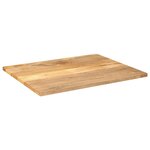 vidaXL Dessus de table 100x80x3 8cm rectangulaire bois massif manguier
