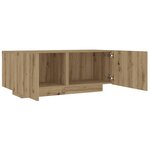 vidaXL Table de chevet chêne artisanal 100x35x40 cm bois d’ingénierie