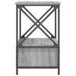 vidaXL Table de chevet sonoma gris 50x41x65 cm bois d'ingénierie