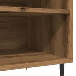 vidaXL Armoire à disques chêne artisanal 84 5x38x48 cm bois ingénierie