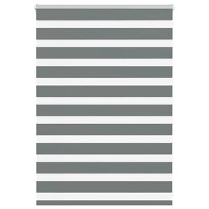 vidaXL Store zèbre gris foncé largeur du tissu 90 9 cm polyester