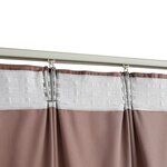 vidaXL Rideau occultant et crochet 2Pièces Velours Rose antique 140x245cm