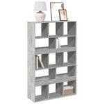 vidaXL Bibliothèque gris béton 100x33x156 5 cm bois d'ingénierie