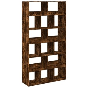 vidaXL Bibliothèque chêne fumé 100x33x187 5 cm bois d'ingénierie