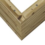 vidaXL Jardinière 60x60x46 cm bois de pin imprégné