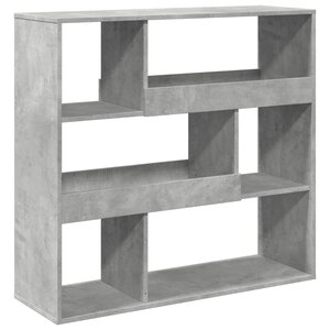 vidaXL Bibliothèque/Séparateur de pièce gris béton 100x33x94 5 cm