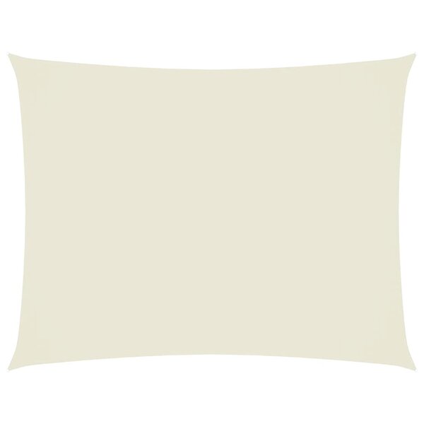 vidaXL Voile de parasol tissu oxford rectangulaire 2 5x3 5 m crème