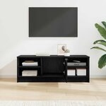 vidaXL Meuble TV Chêne noir 102 x 35 x 36 5 cm Bois d'ingénierie