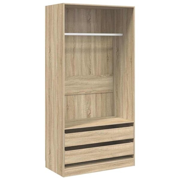 vidaXL Garde-robe Chêne sonoma 100x50x200 cm Bois d'ingénierie