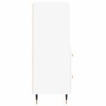vidaXL Buffet blanc 34 5x34x90 cm bois d'ingénierie