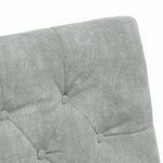 vidaXL Chaises de Salle à Manger avec Roues 2 Pièces Gris clair