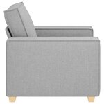 vidaXL Canapé Fauteuil Gris Nuage 100x78x84 cm Tissu