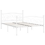 vidaXL Cadre de lit sans matelas avec sommier à lattes métal 140x200cm