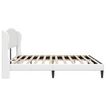 vidaXL Cadre de lit avec tête de lit Blanc 180 x 200 cm Simili cuir