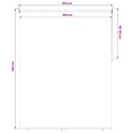vidaXL Store enrouleur Protection UV Crème 160 x 140 cm Polyester