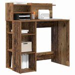 vidaXL Bureau Bois Ancien 90 x 48 x 101 5 cm Bois d'ingénierie