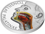 Monnaie TONSILS Human Body 1 Oz Argent 1$ Niue 2026