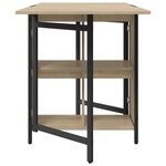 vidaXL Table à dîner 144 x 60 x 75 cm Bois d'ingénierie Chêne Sonoma