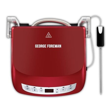 GEORGE FOREMAN Grill Evolve Precision 24001-56 - Ecran digital - 1440 W - Rouge