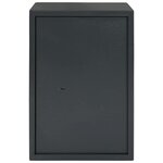 vidaXL Coffre-fort Gris foncé RAL7016 31 x 35 x 50 cm Acier